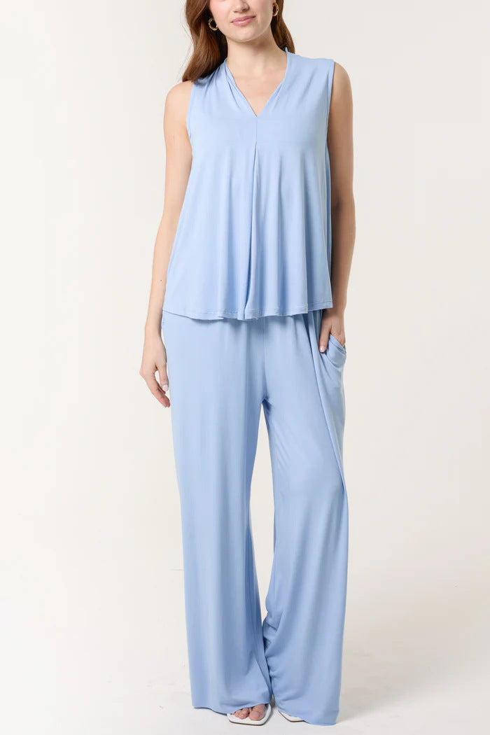 Dame Flydende Ærmeløs Jumpsuit Stilla