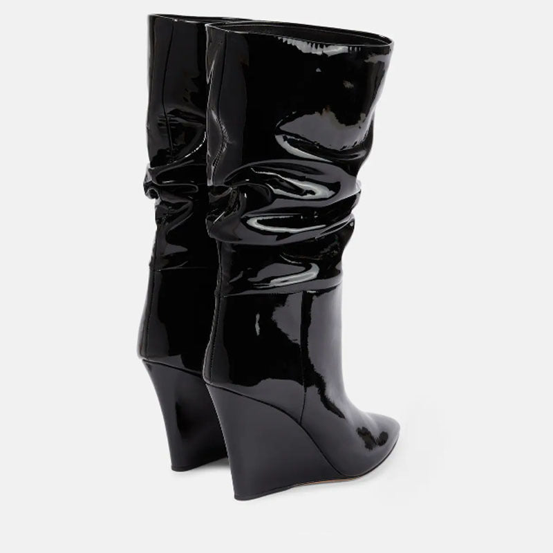 Femme Slouchy High-Wedge Ankelstøvler Stilla