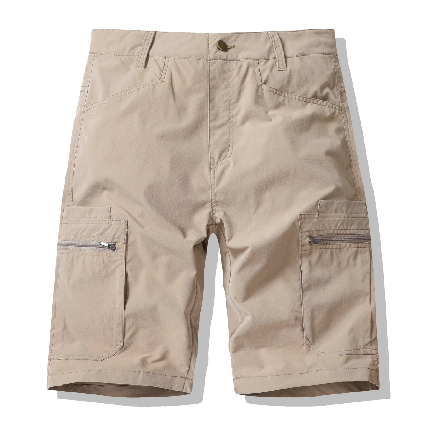 Herrer Funktions-Cargoshorts med praktiske lynlåslommer Stilla