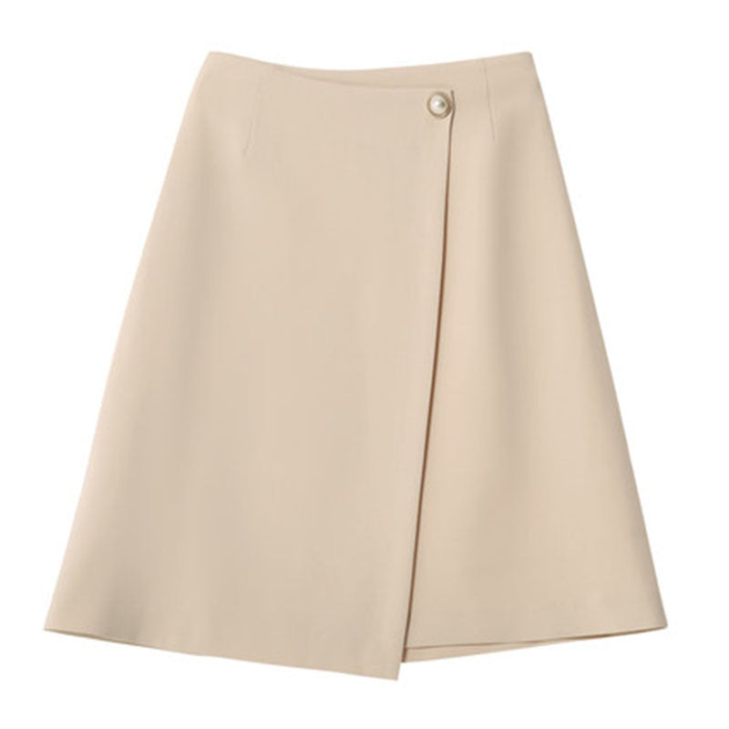 Dame A-linie nederdel med elegant drapering Stilla