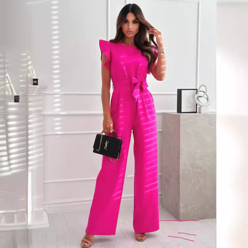 Kvinder elegant flæseærme jumpsuit Stilla
