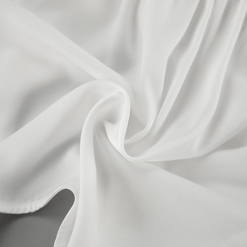 Dame Elegant knude-formet top med voluminøse ærmer Stilla