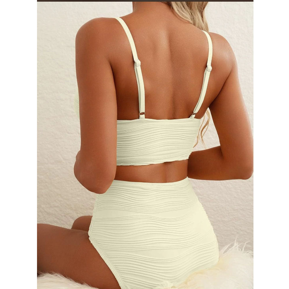 Dame Højskåret Bikini med raffineret Cut-Out-detalje Stilla