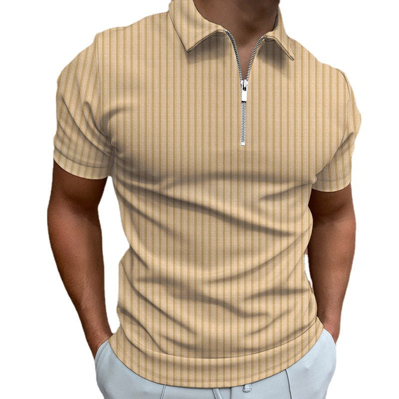 Herrer polo shirt med moderne lynlås og åndbare egenskaber Stilla