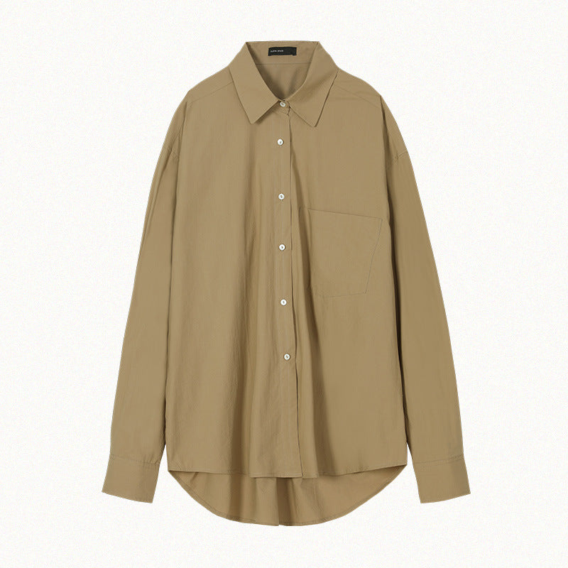 Dame afslappet skjorte med moderne snit og praktiske brystlommer Stilla