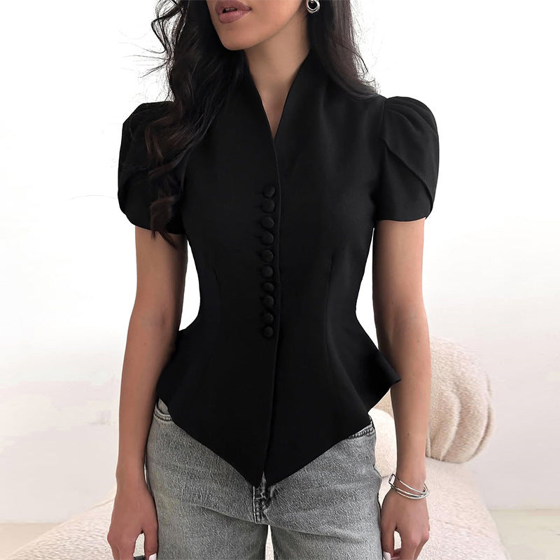 Dame elegant Blazer-vest Stilla