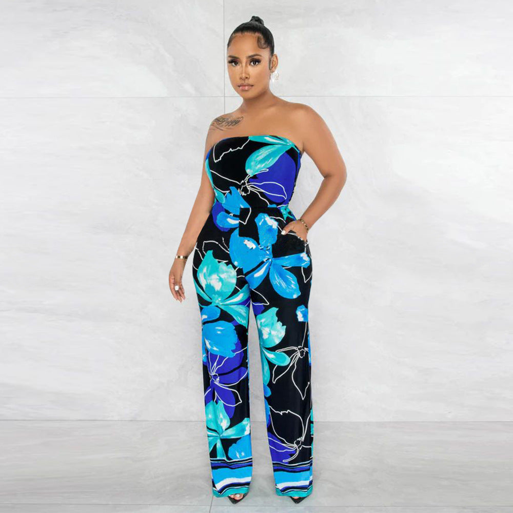Dame Casual Jumpsuit med bred ben og holdbart materiale Stilla