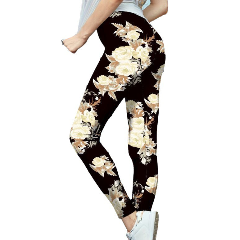 Dame leggings i det trendy stjernemønster Stilla