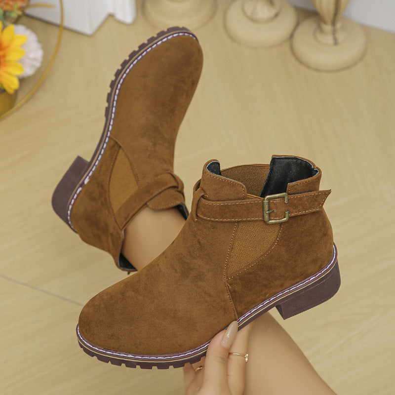 Dame Chelsea Boots med trendy bånddetalje og skridsikker sål Stilla