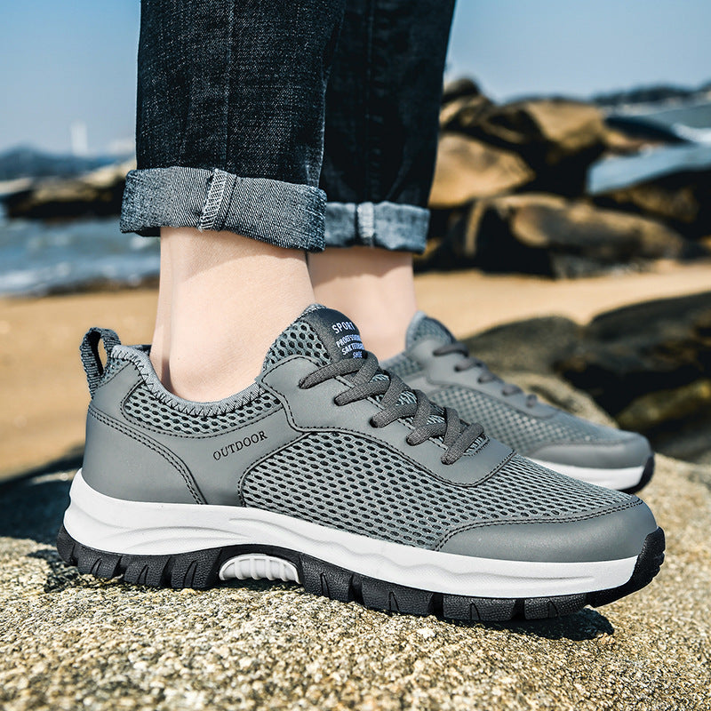 Herre Åndbare Outdoor Trail Sneakers Stilla