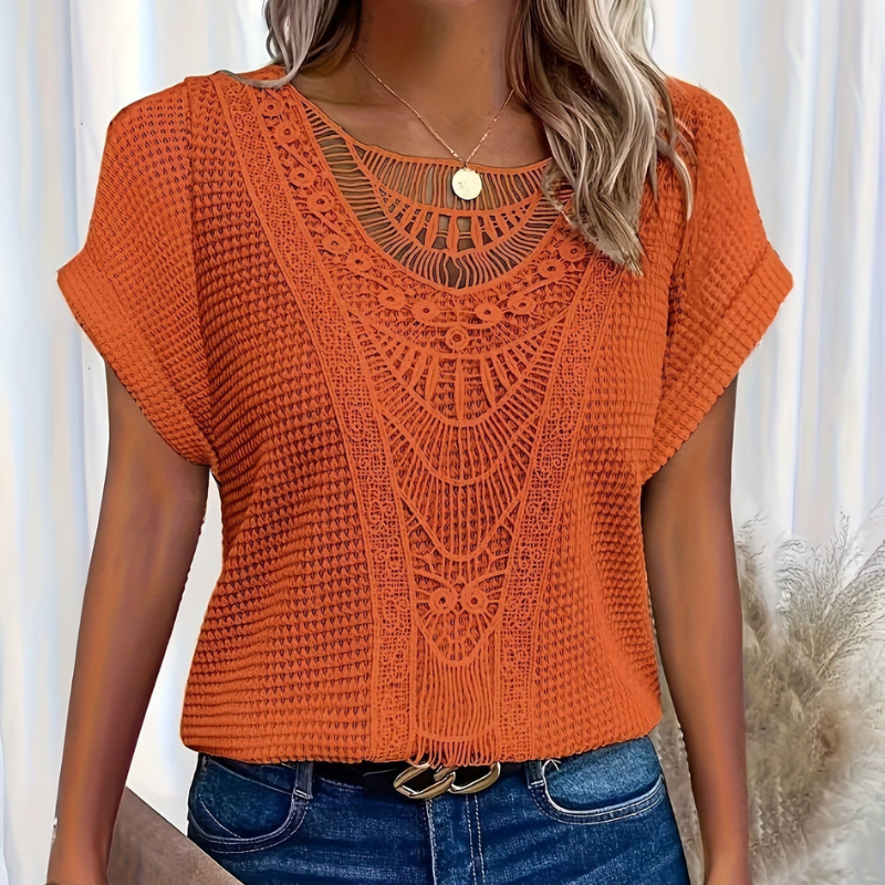 Stilla | Struktureret, Vafflet, Casual Skjortebluse