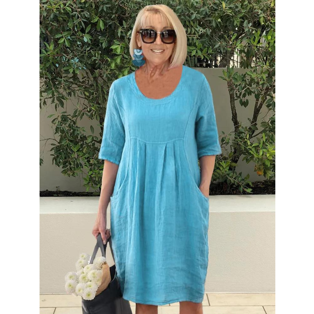 Stilla | Oversized Elegant Kjole med Lommer