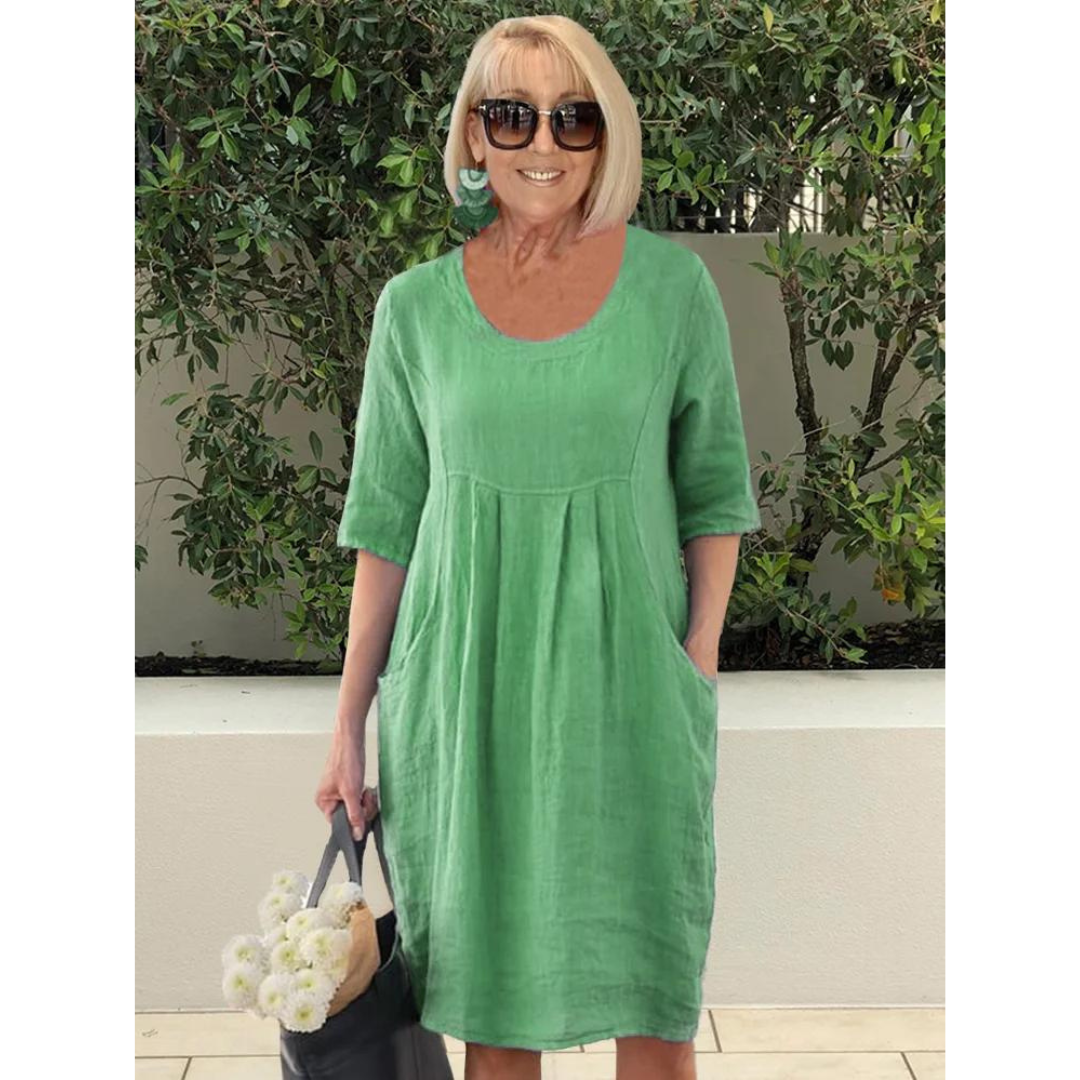 Stilla | Oversized Elegant Kjole med Lommer