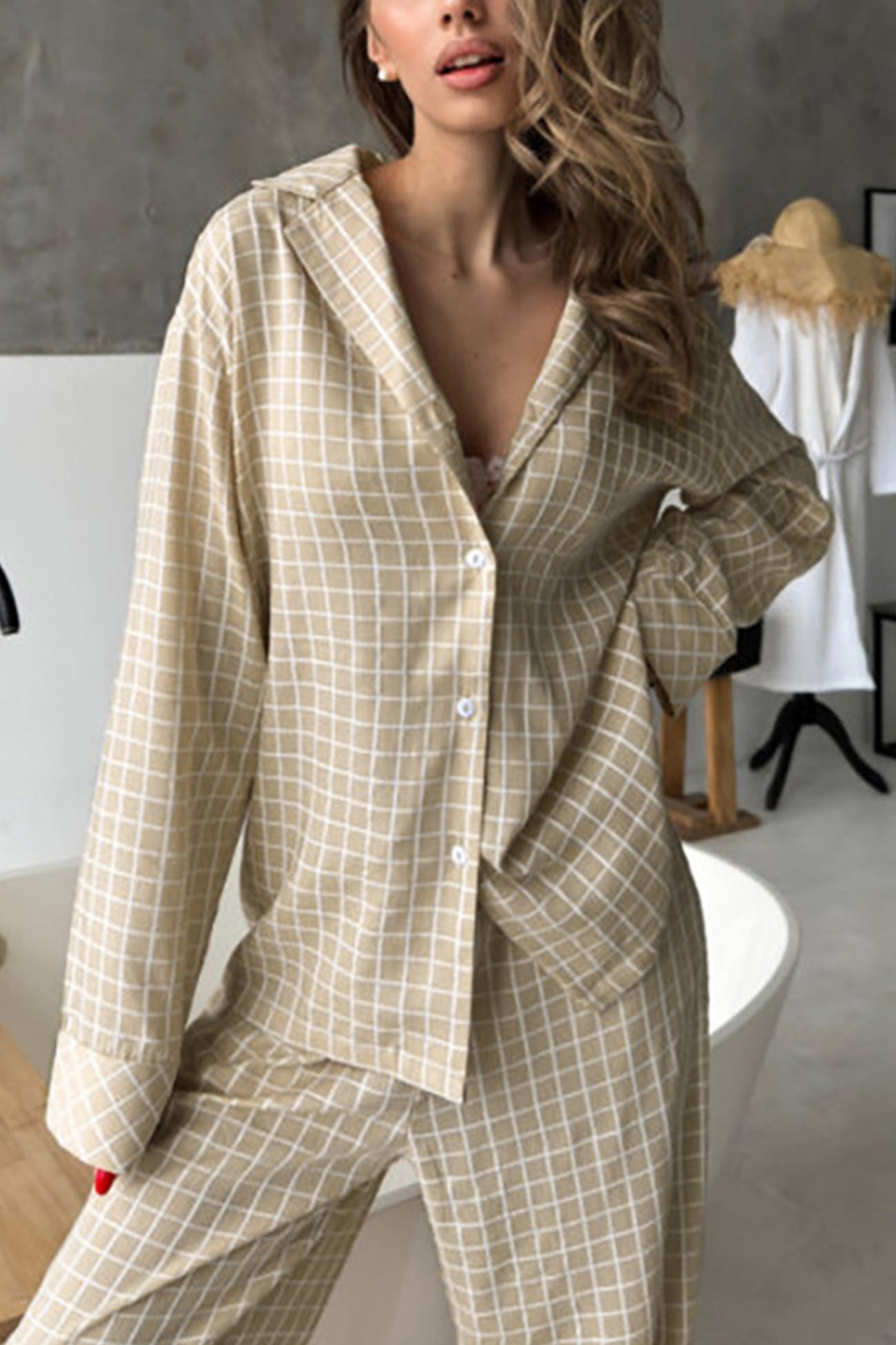 Stilla |ternet loungewear med lange ærmer