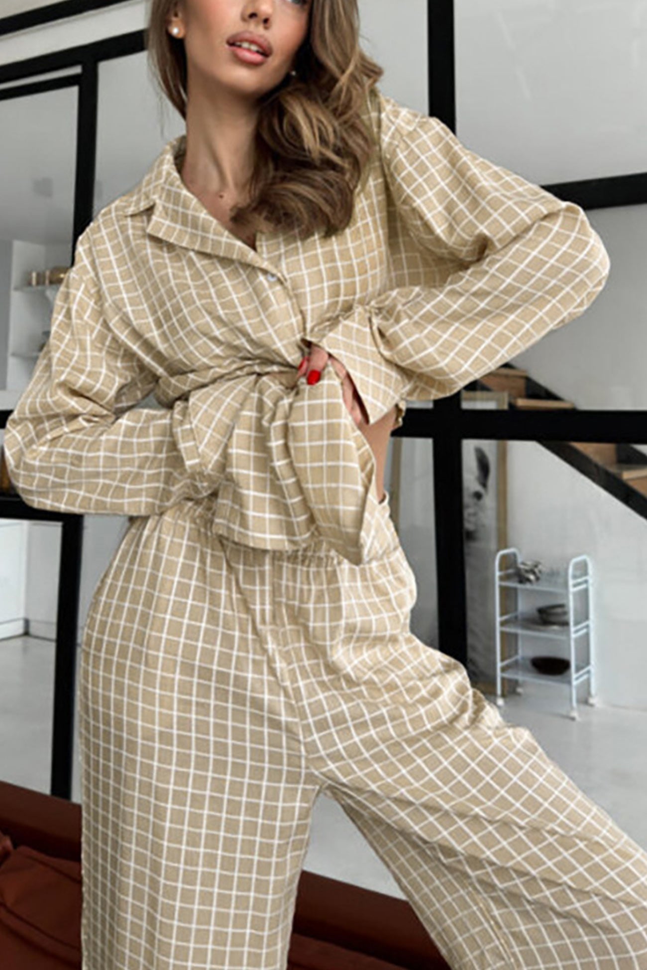 Stilla |ternet loungewear med lange ærmer