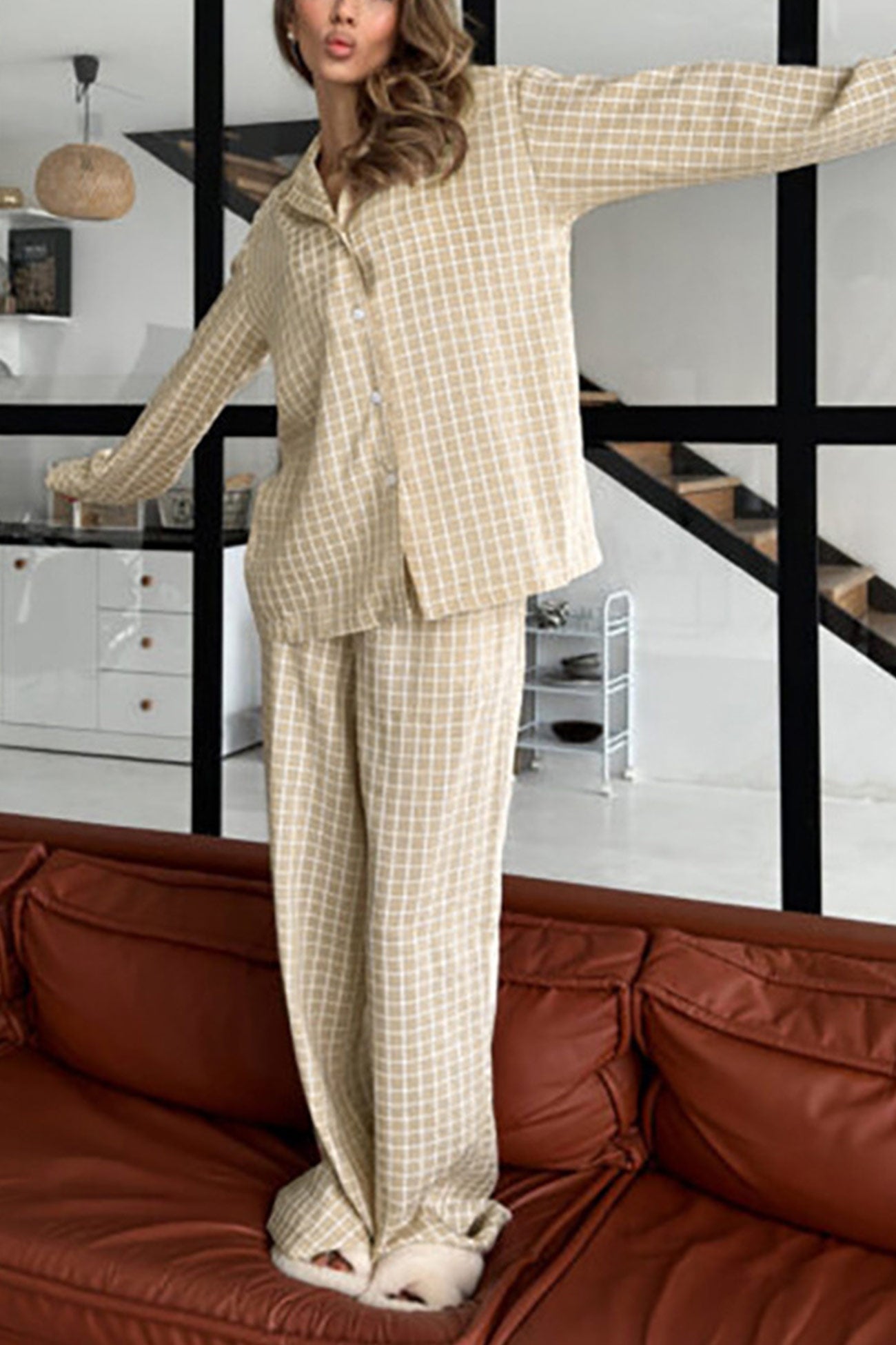 Stilla |ternet loungewear med lange ærmer
