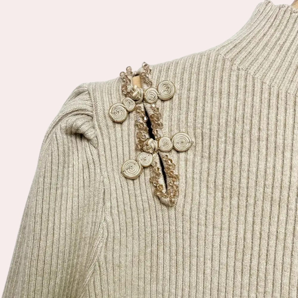 Stilla | Luksuriøs Ribbet Sweater Til Kvinder