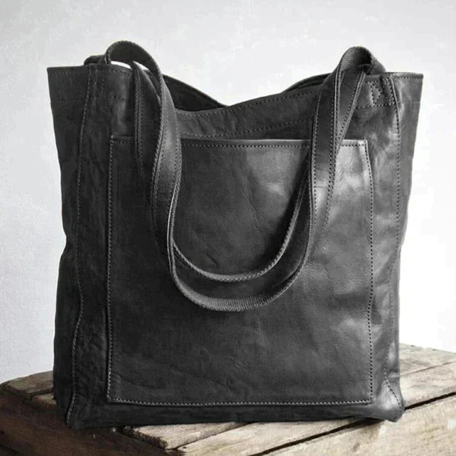 Stilla | Elegant Håndtaske I Læder | T canvas taske Til Damer