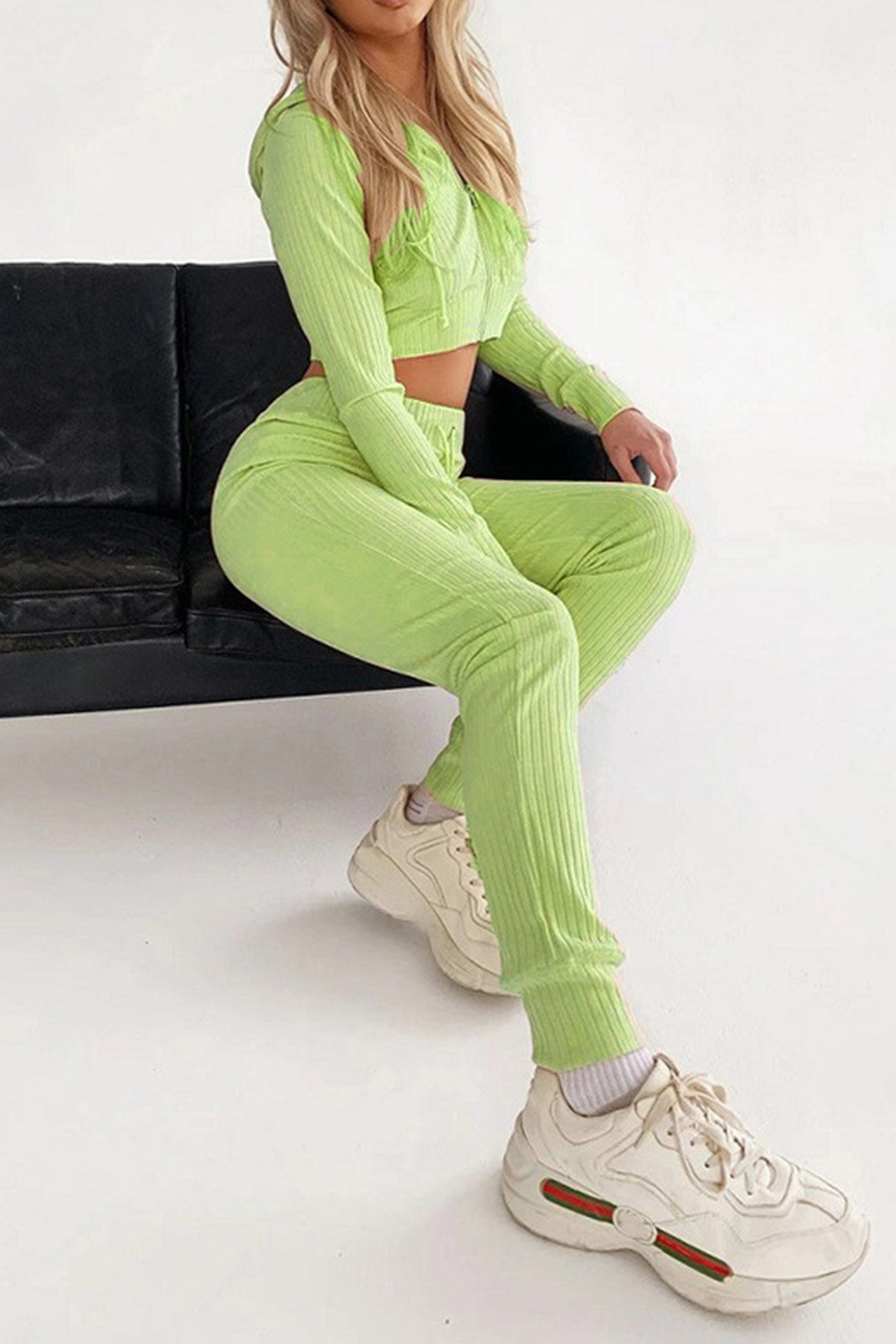 Stilla | Lange Jumpsuits Med Hættepullover Af Ribstrik