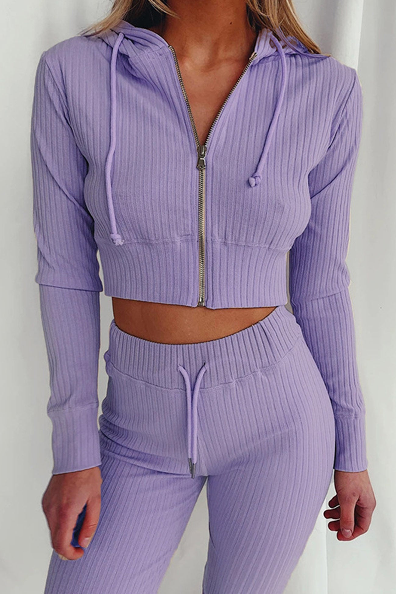 Stilla | Lange Jumpsuits Med Hættepullover Af Ribstrik