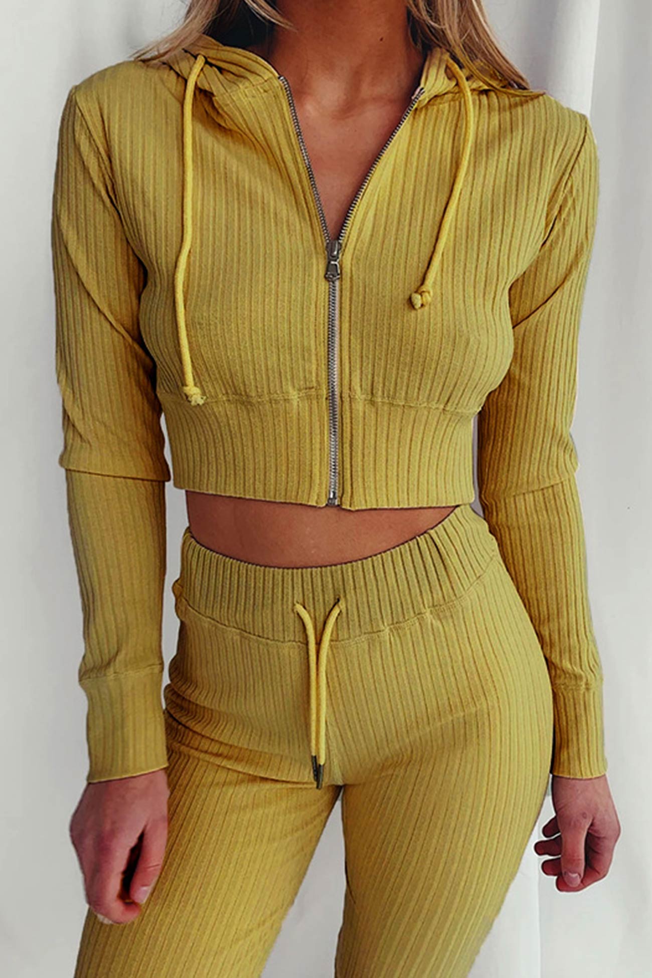 Stilla | Lange Jumpsuits Med Hættepullover Af Ribstrik
