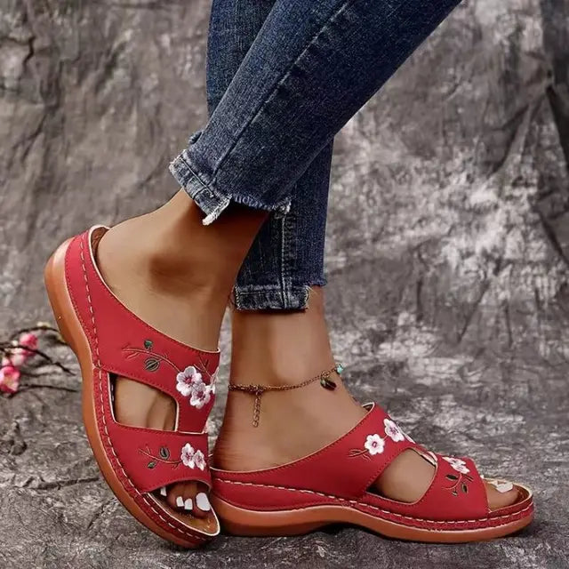 Stilla | Elegante Læder Kvinders Sandaler