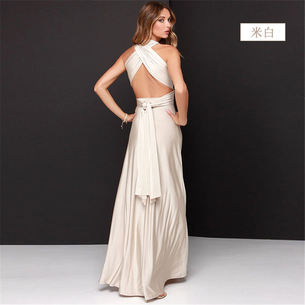 Stilla | Kvinders Multiway Wrap Konvertibel Boho Maxi Kjole