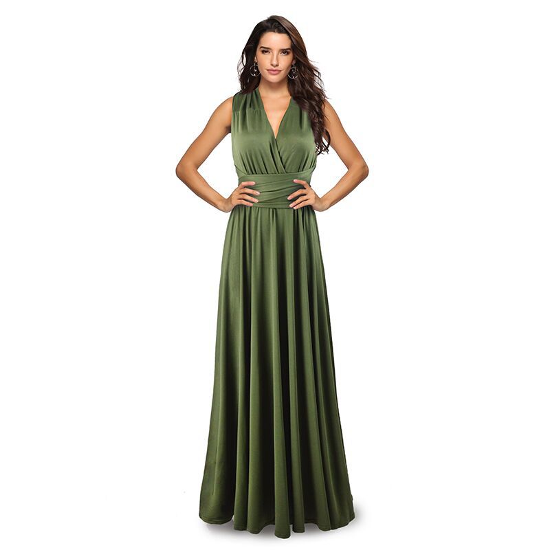 Stilla | Kvinders Multiway Wrap Konvertibel Boho Maxi Kjole