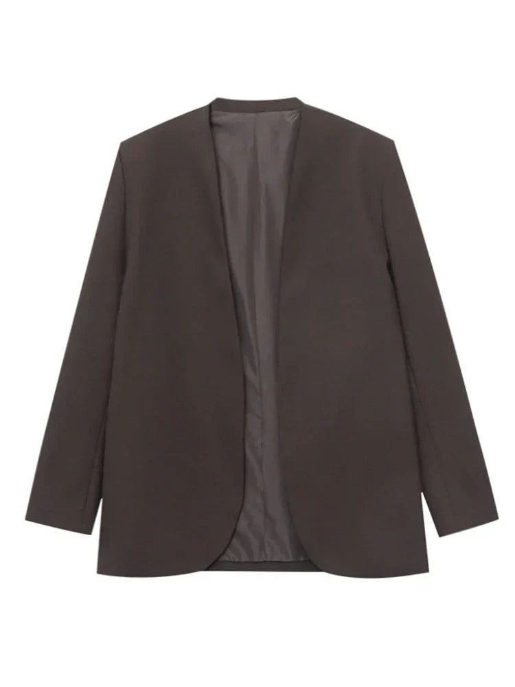 Stilla | Designer Blazer med Rynket Bund