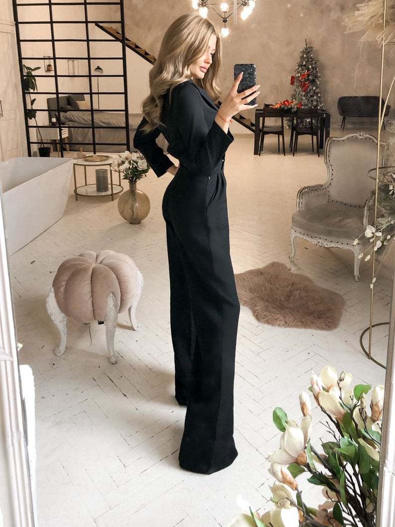Stilla | Langeærmet Jumpsuit Med Slim Fit Til Kvinder