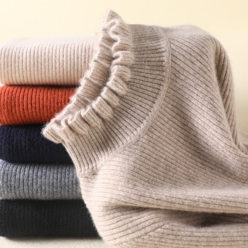 Stilla | Cashmere-Trøje med Rullekrave