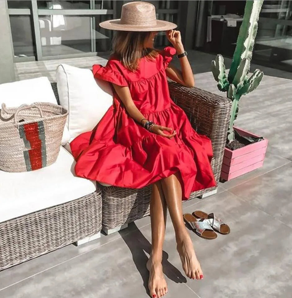 Stilla | Print Midi Kjole