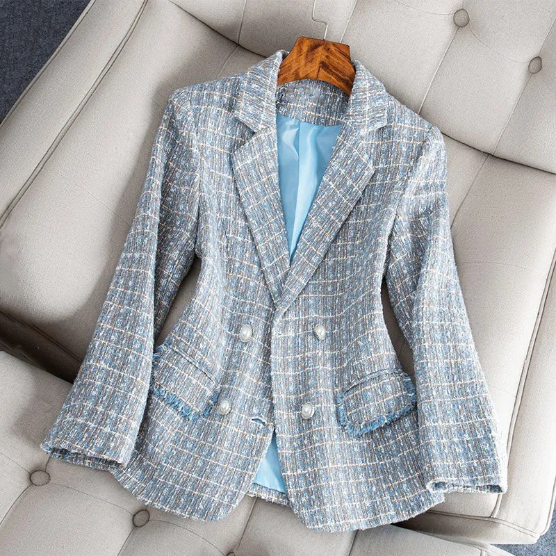 Stilla | Rutig Blazer Til Kvinder