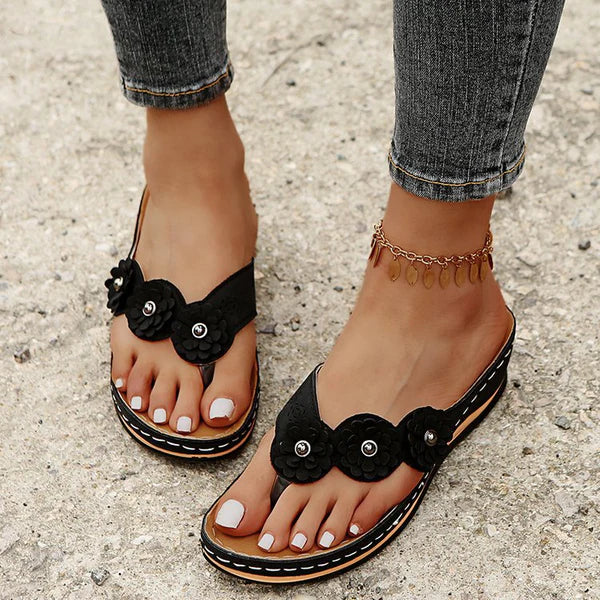 Stilla | Blomstrede Kvinders Sommer Sandaler