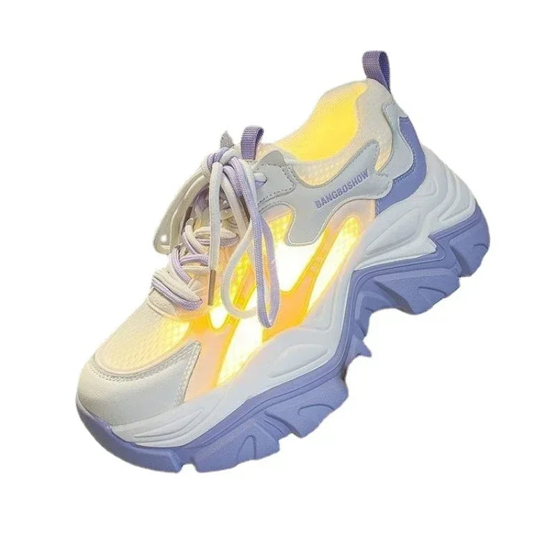 Stilla | Chic Platform Hvide Sneakers til kvinder