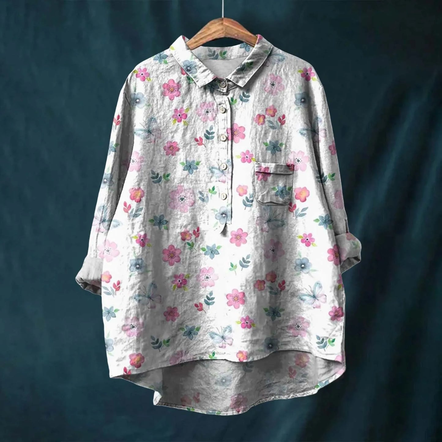 Stilla | Livlig Overstørrelse Button up Skjorte
