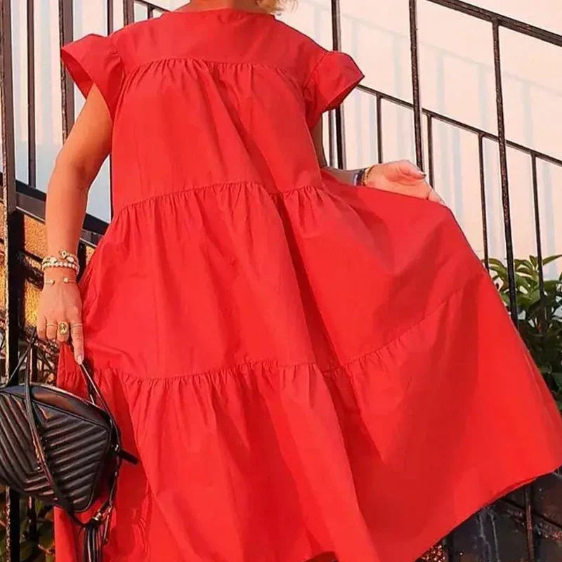Stilla | Print Midi Kjole