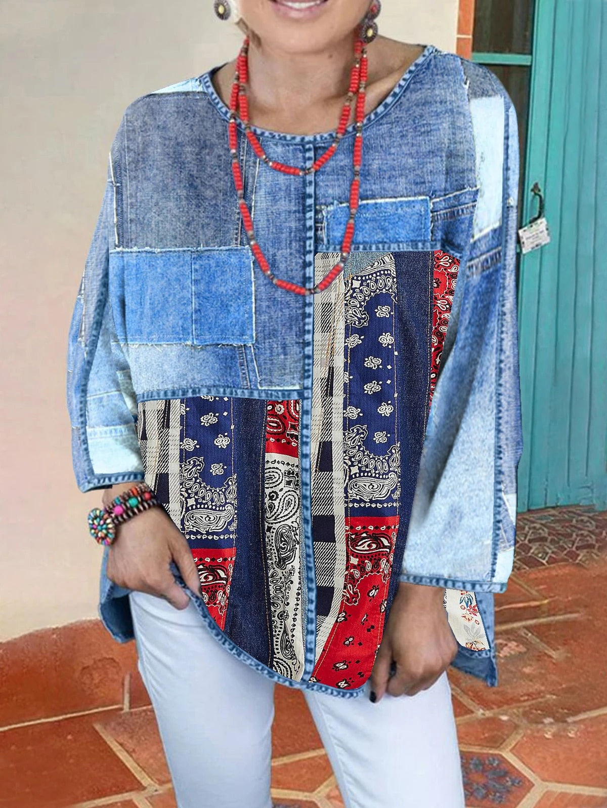 Stilla | Kvinder Plus Size Denim Skjorter