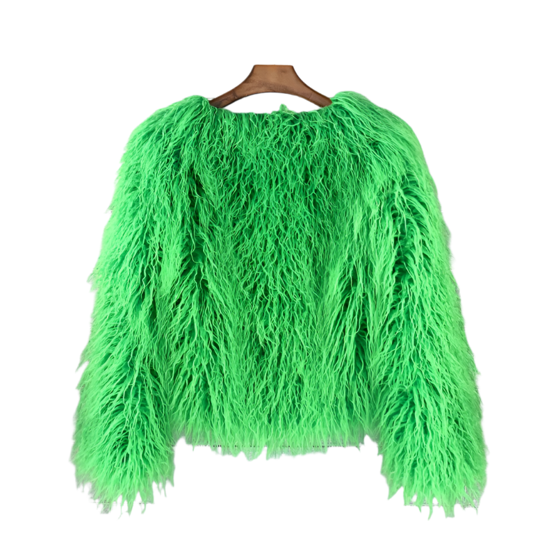 Stilla | Vibrant Unisex Festival Faux Fur Jakke
