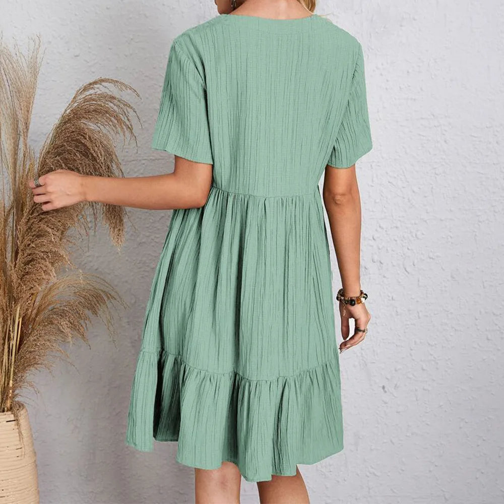 Stilla | Elegante V-hals Sommerkjole