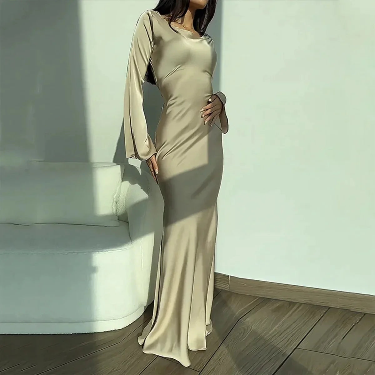 Stilla | Elegant Langærmet Kjole
