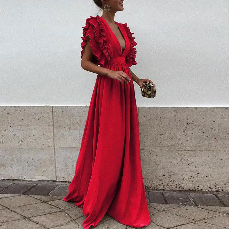 Stilla | Elegant Kjole med Rynkede Ærmer