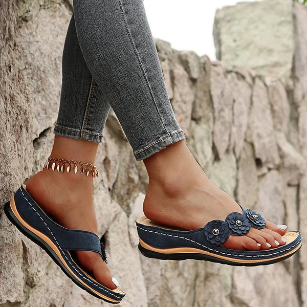 Stilla | Blomstrede Kvinders Sommer Sandaler