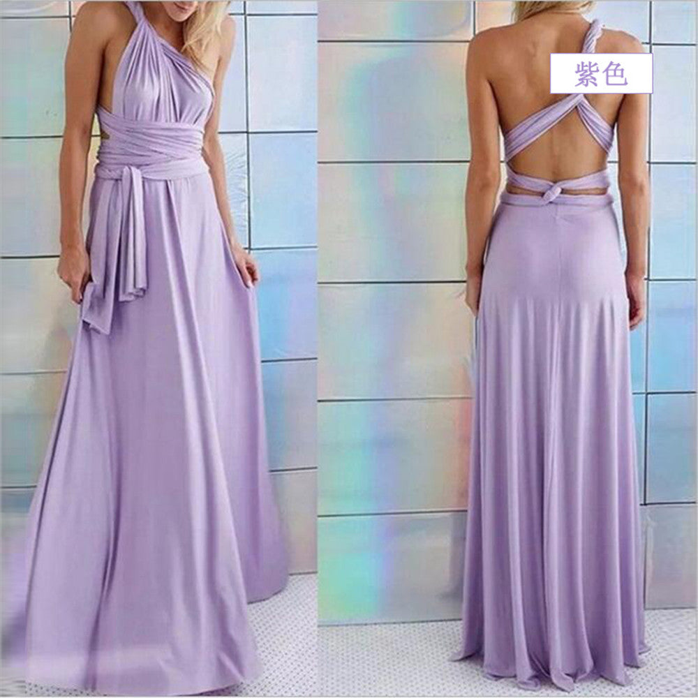 Stilla | Kvinders Multiway Wrap Konvertibel Boho Maxi Kjole