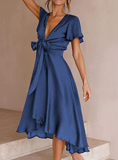 Stilla | Melany Deluxe Satin Kjole