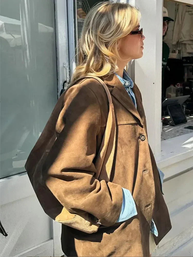 Stilla | Suede Jacket til Kvinder