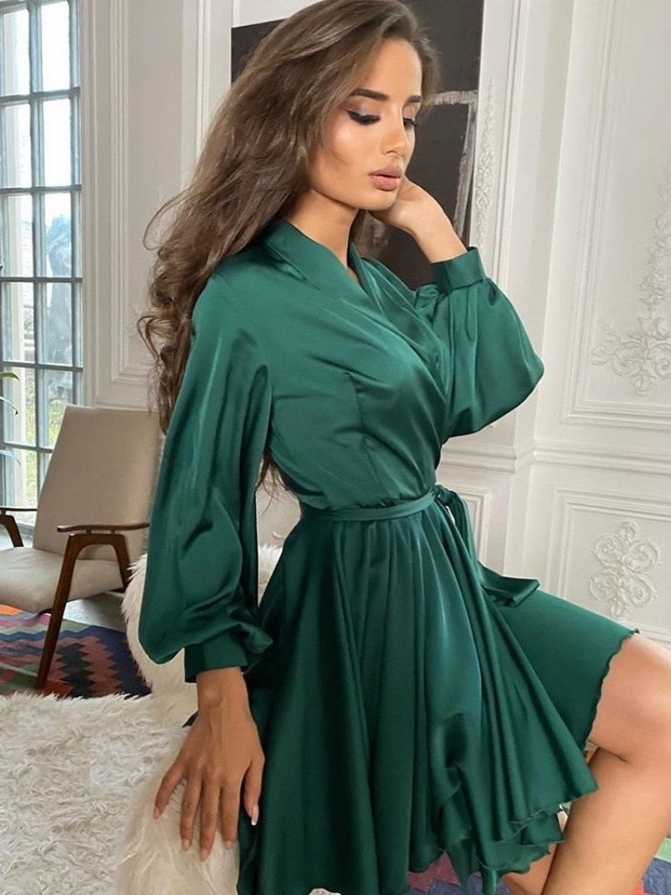 Stilla | Sascha | Chic satin kjole