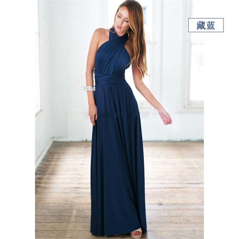 Stilla | Kvinders Multiway Wrap Konvertibel Boho Maxi Kjole