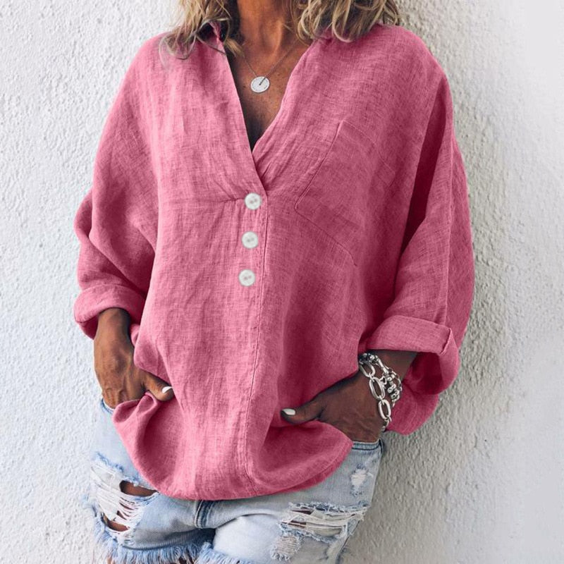 Stilla | Stilfuld Bluse I Hør