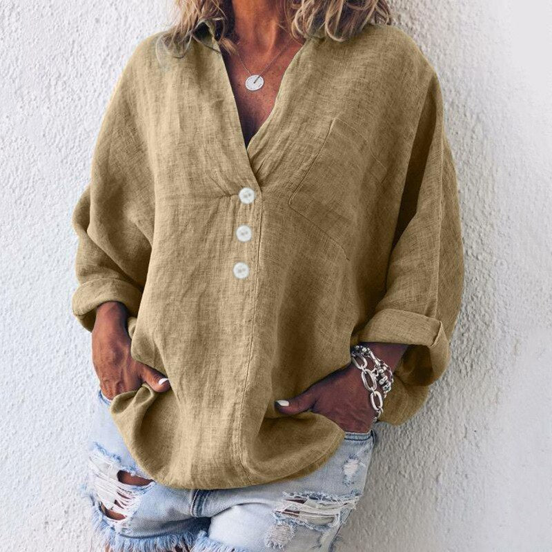 Stilla | Stilfuld Bluse I Hør
